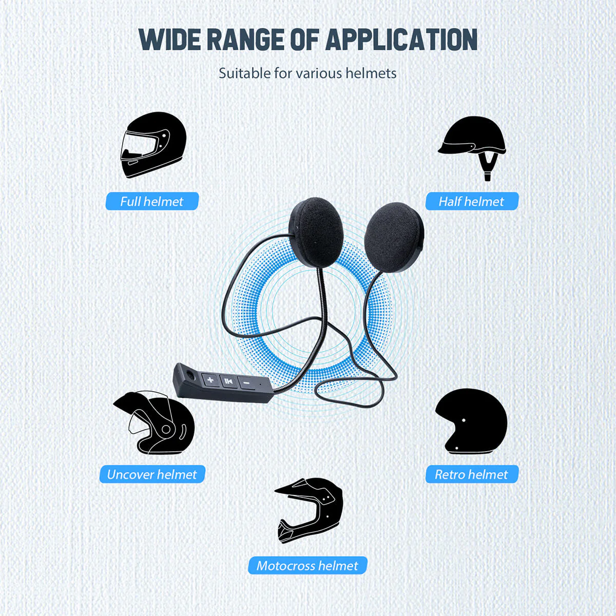 Moman H4 Best Wireless Earphones for Motorcycle Riding (Single Person Use) - Image 6