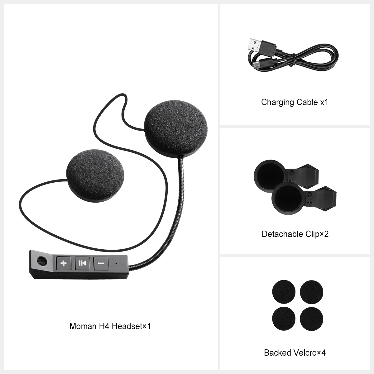 Moman H4 Best Wireless Earphones for Motorcycle Riding (Single Person Use) - Image 8