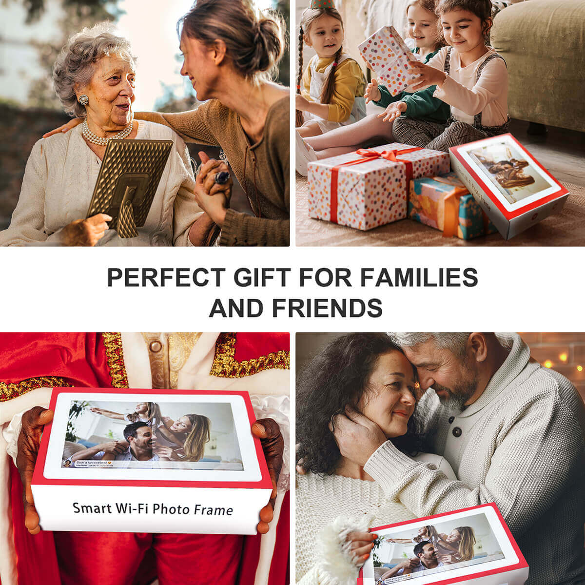 Moman WF101 Digital Photo Frame 10.1 inch, Gift for Family Friends Birthday Christmas Anniversary - Image 5