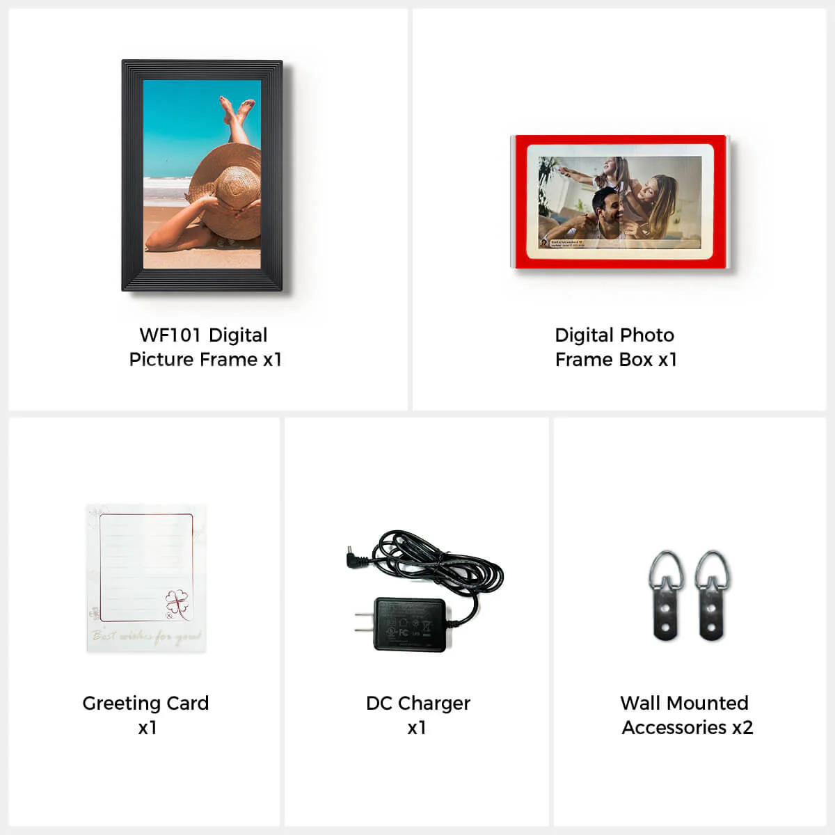 Moman WF101 Digital Photo Frame 10.1 inch, Gift for Family Friends Birthday Christmas Anniversary - Image 6
