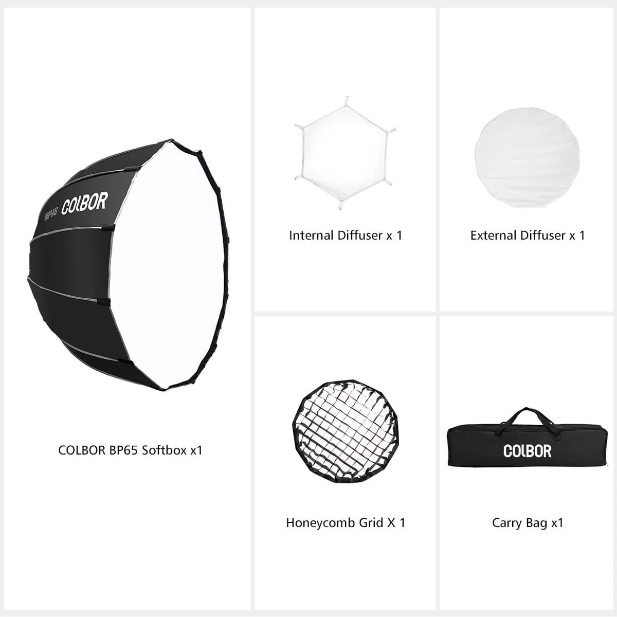 COLBOR BP65 Bowens Mount Softbox of 65cm - Image 8