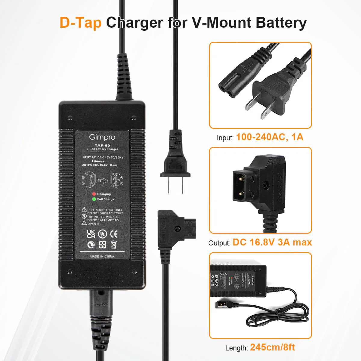 Gimpro Tap50 D Tap Charger for External Camera Batteries - Image 3