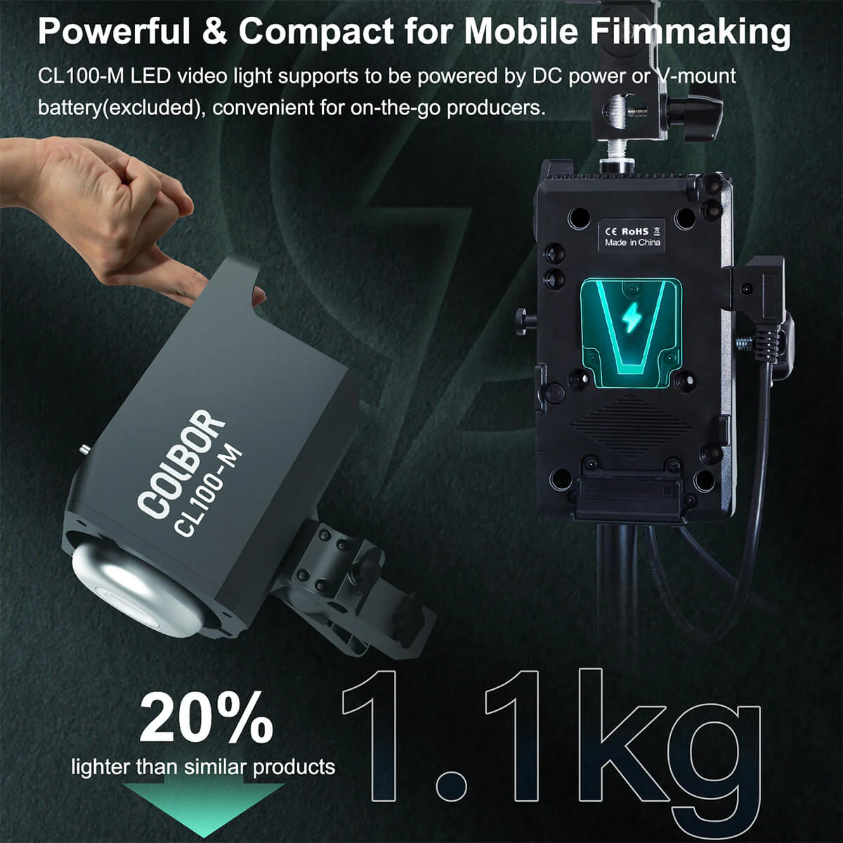 COLBOR CL100M Daylight LED for Studio - Image 4