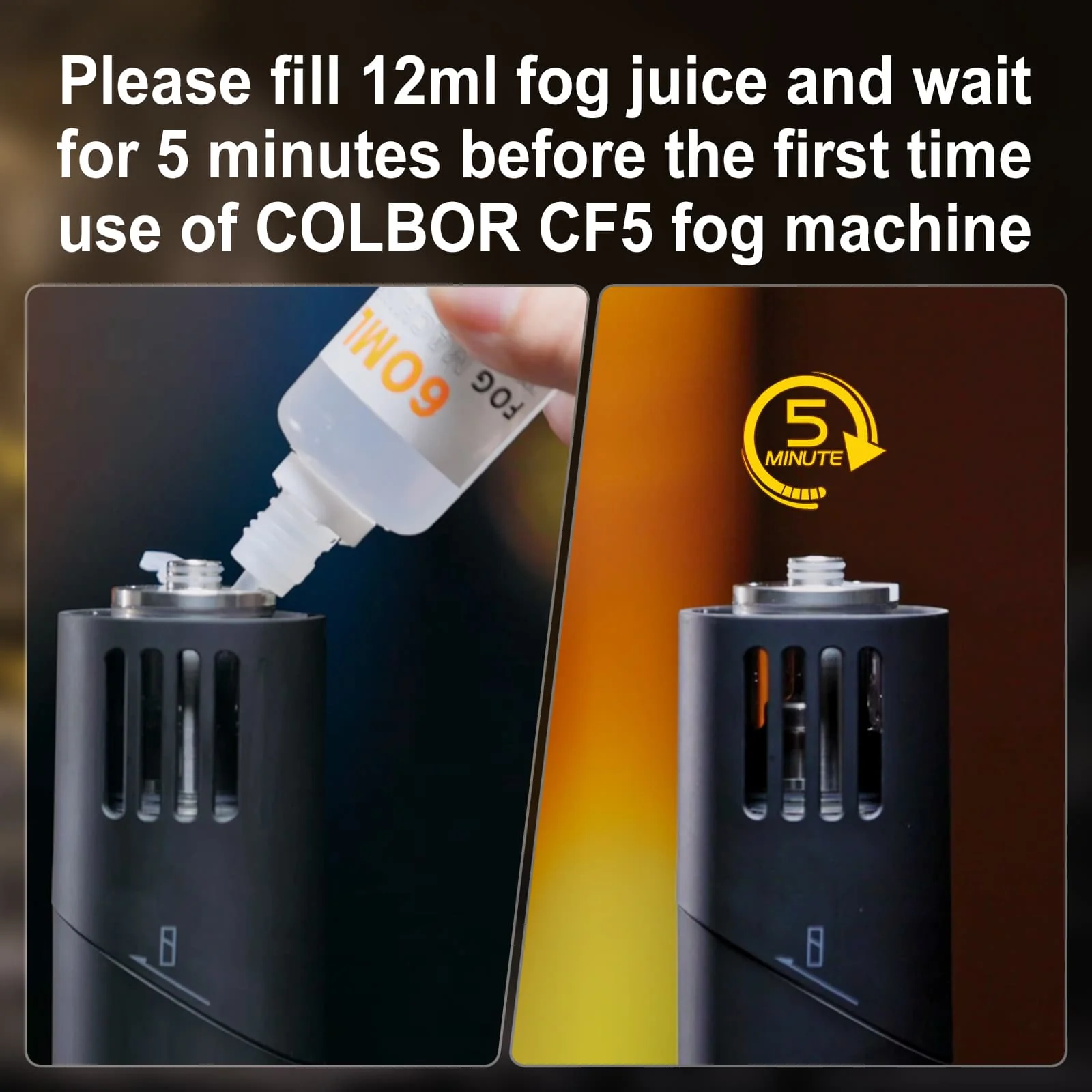 Fog Chamber for COLBOR CF5 Fog machine, 12ml Capacity with Fog Outlet and Oil Filling Hole - Image 4