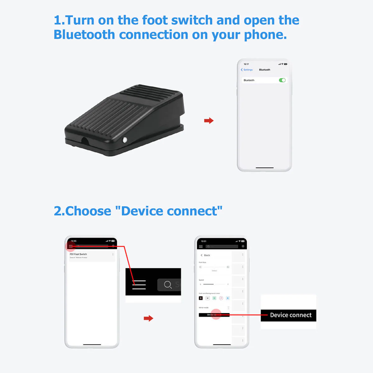 Moman FS1 Foot Control Pedal for Teleprompter - Image 5