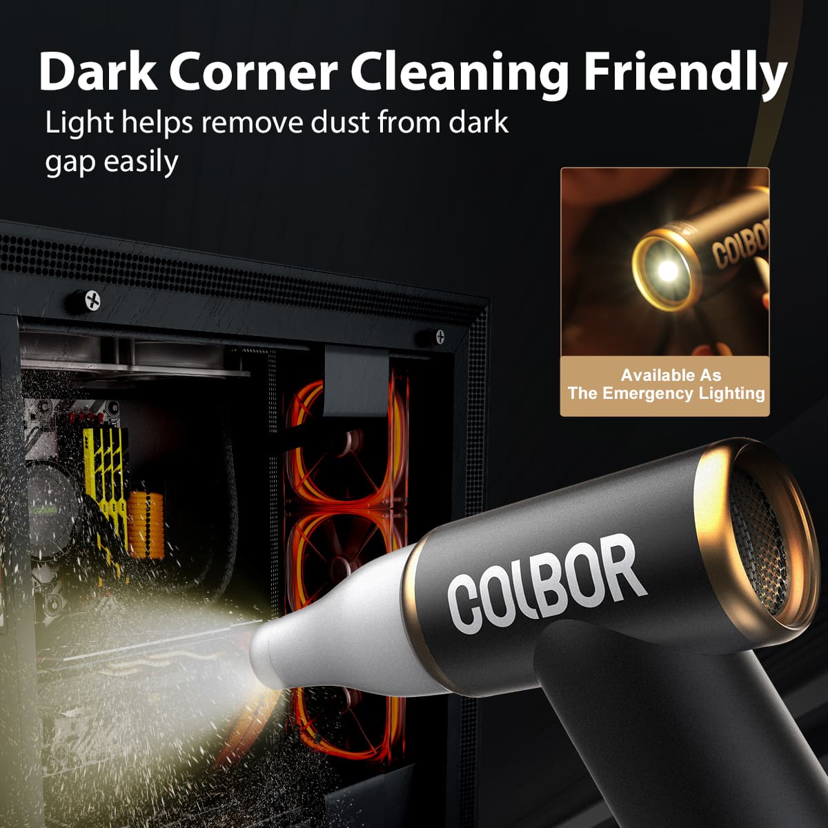 COLBOR AirMaxx A1 Compressed Air Duster, Gift for Photography Lover, Keyboard & PC Cleaner - Image 6