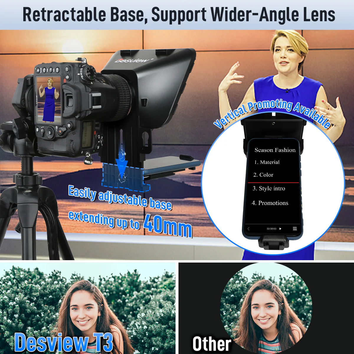 Desview T3 Large Teleprompter - Image 6