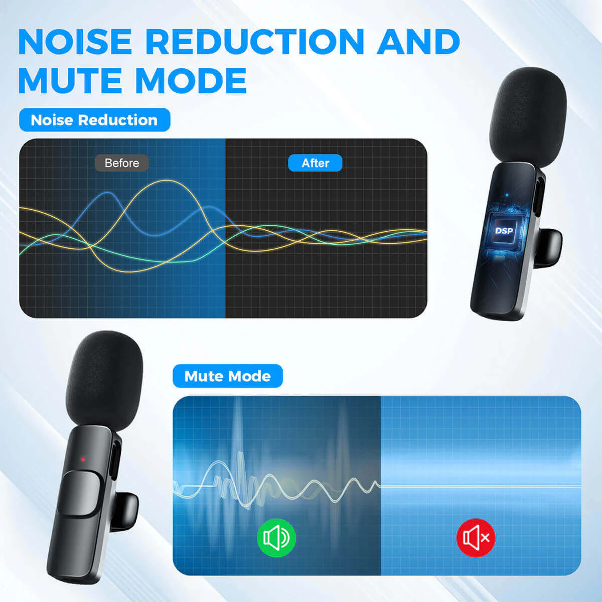 Moman CP1X Lavalier Microphone for Phone with Lightning or Type-C Plug - Image 3