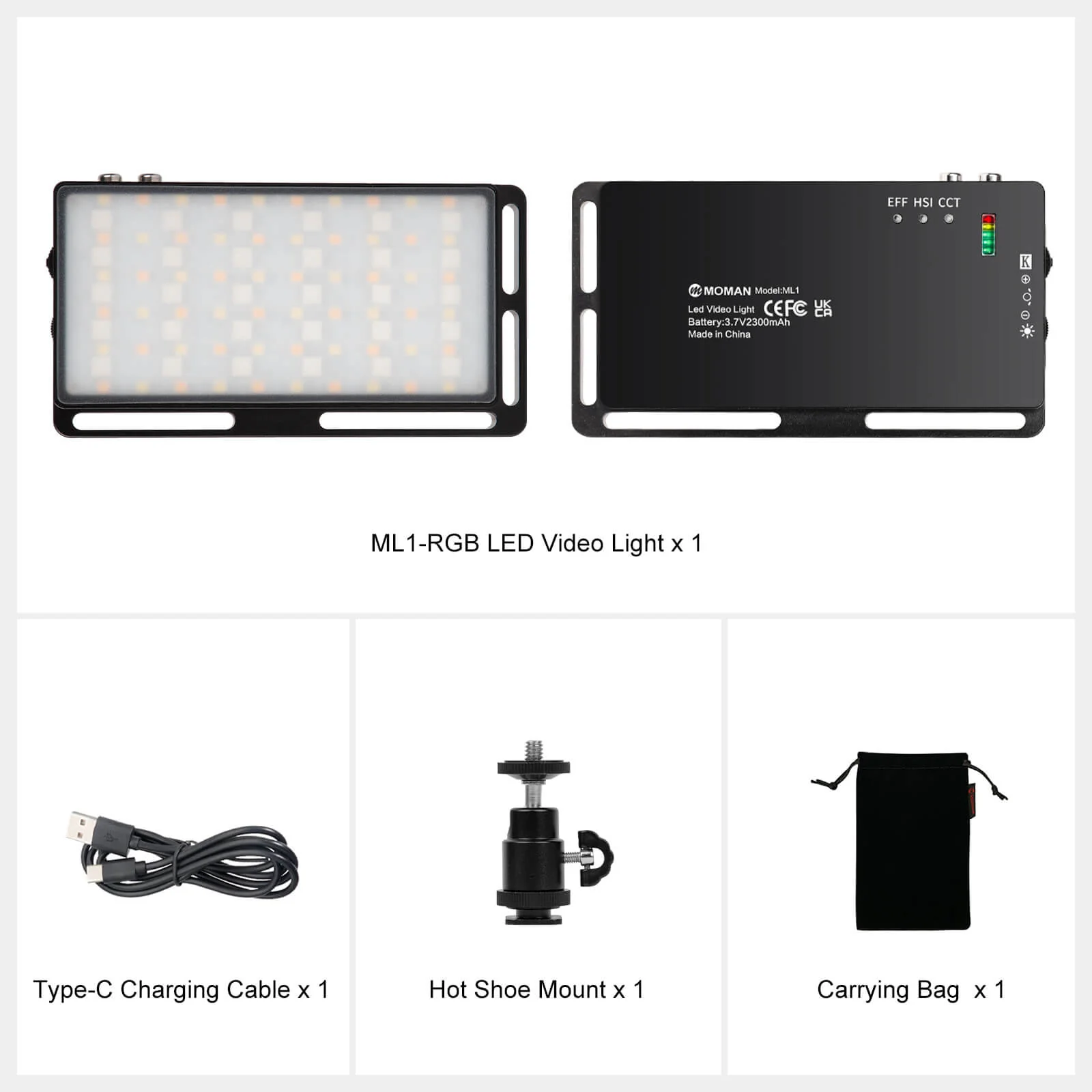 Moman ML1 LED Panel Light for Camera - Image 7