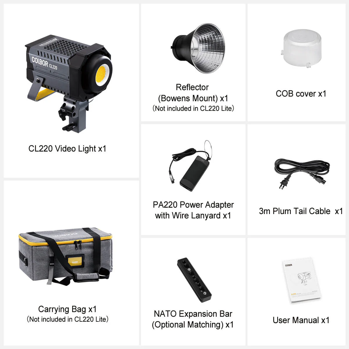 COLBOR CL220 Lighting for Outdoor Video Shoot of 220W Full Power Output - Image 8