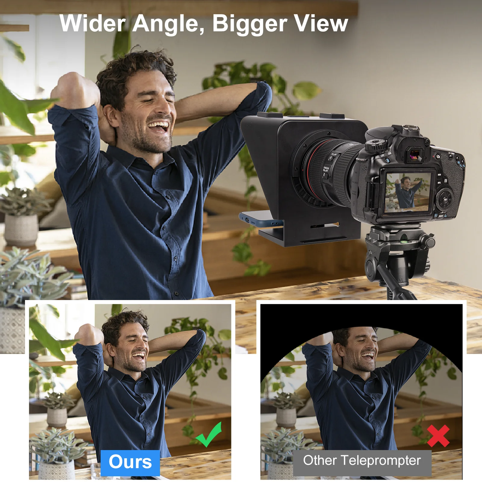 Moman MT1 Smartphone Teleprompter - Image 5
