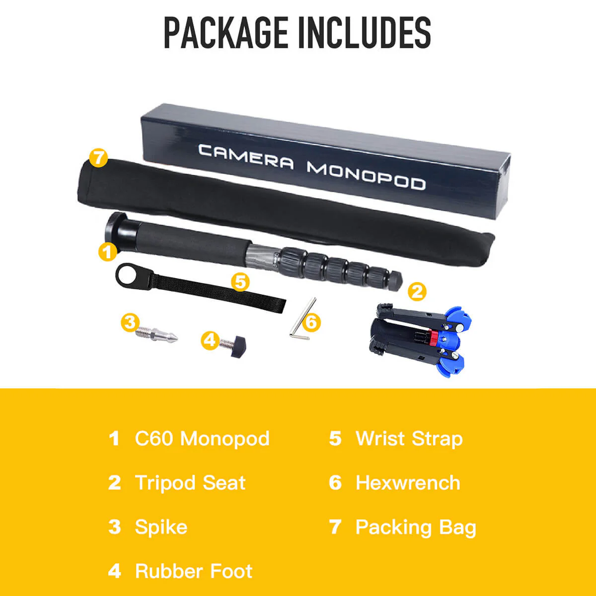 Moman C60 Monopod for Video Camera - Image 7