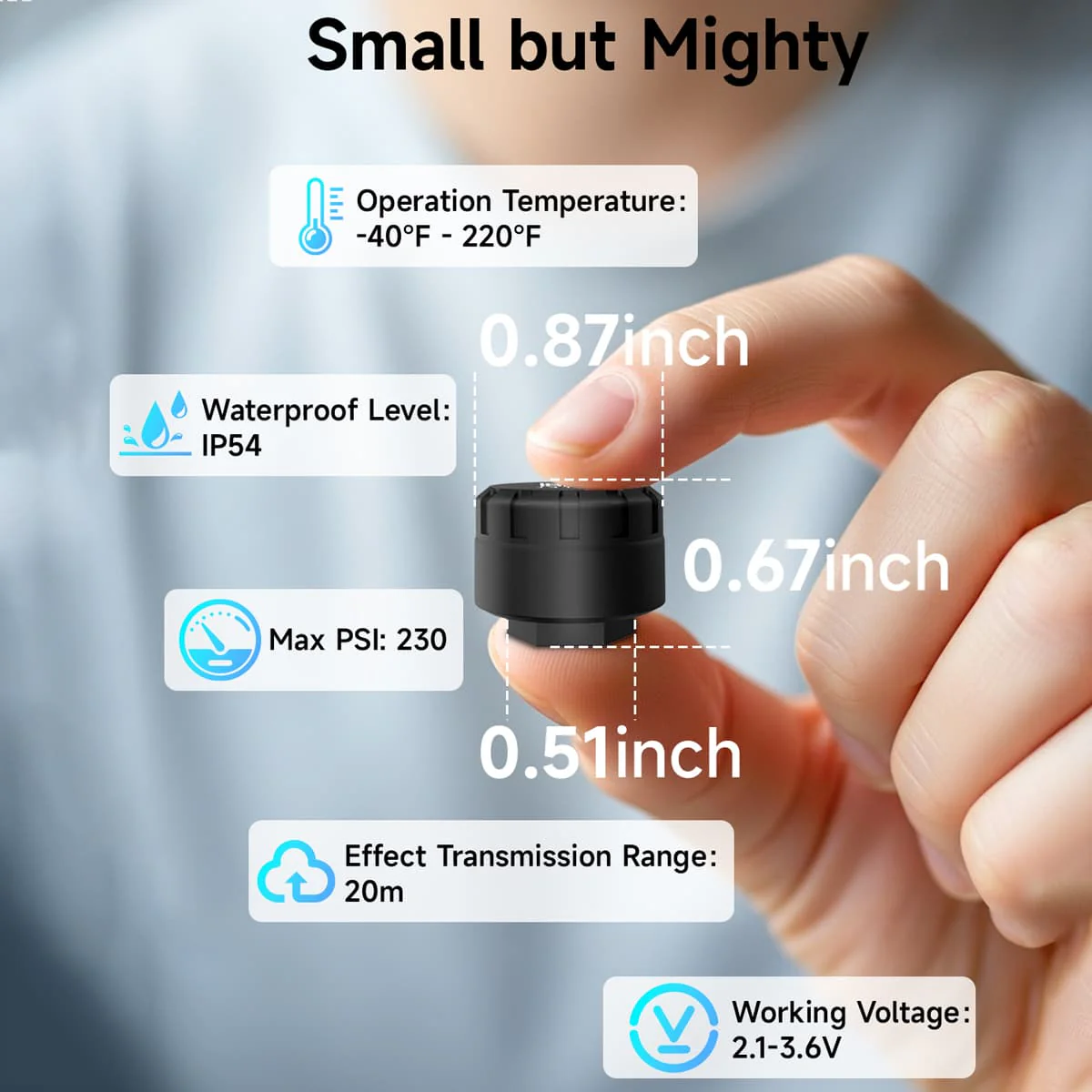 Moman M2 Motorcycle Tyre Pressure Monitor, Wireless TPMS with App Alerts, Instant Voice Warnings, Quick Setup & Rugged Design - Image 4