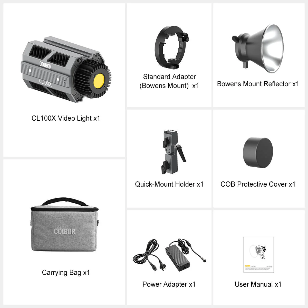 COLBOR CL100X Outdoor Studio Lighting, 110W Output, PowerCube Design, Type-C Charging - Image 8