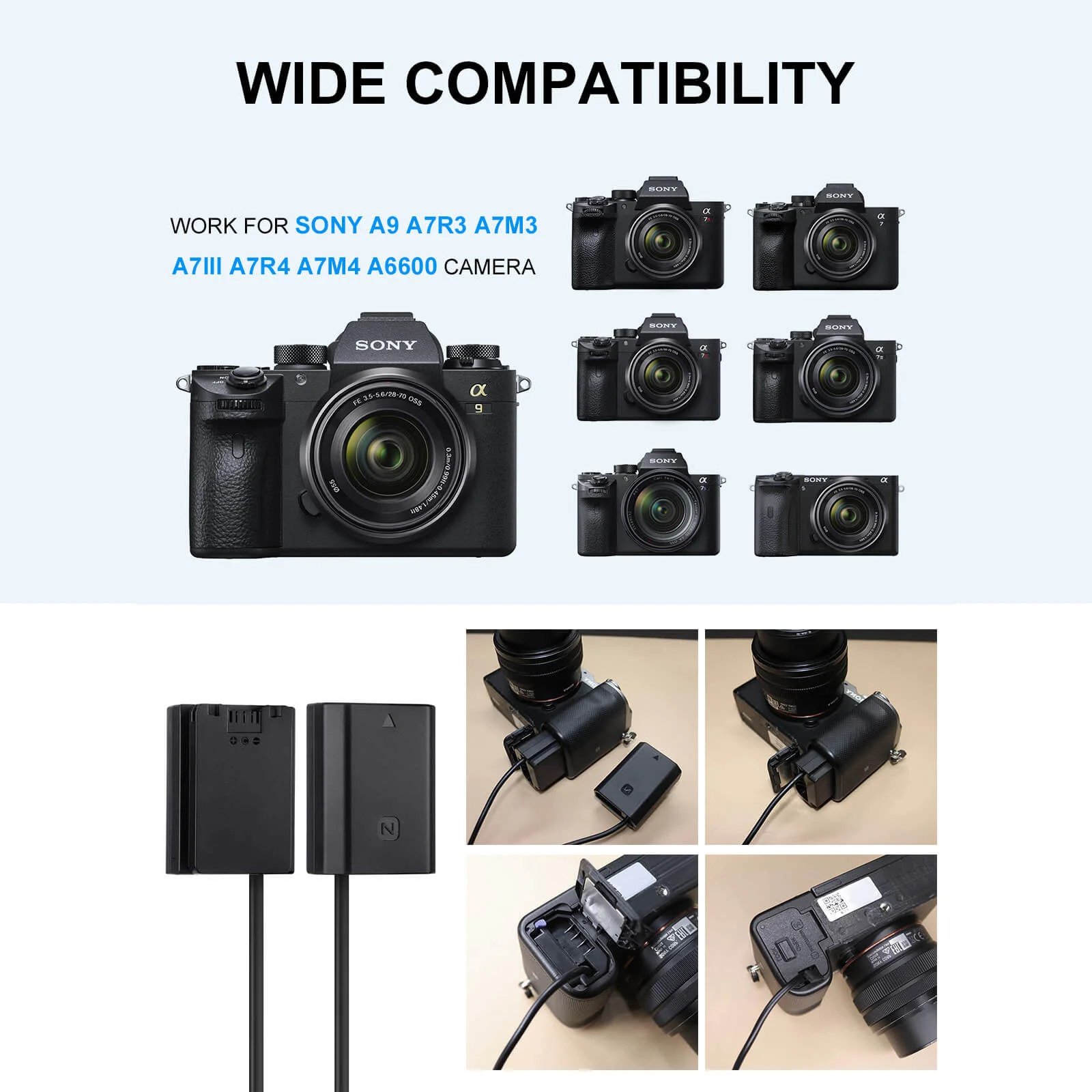 Moman DFZ100 Power Cord for Camera - Image 4