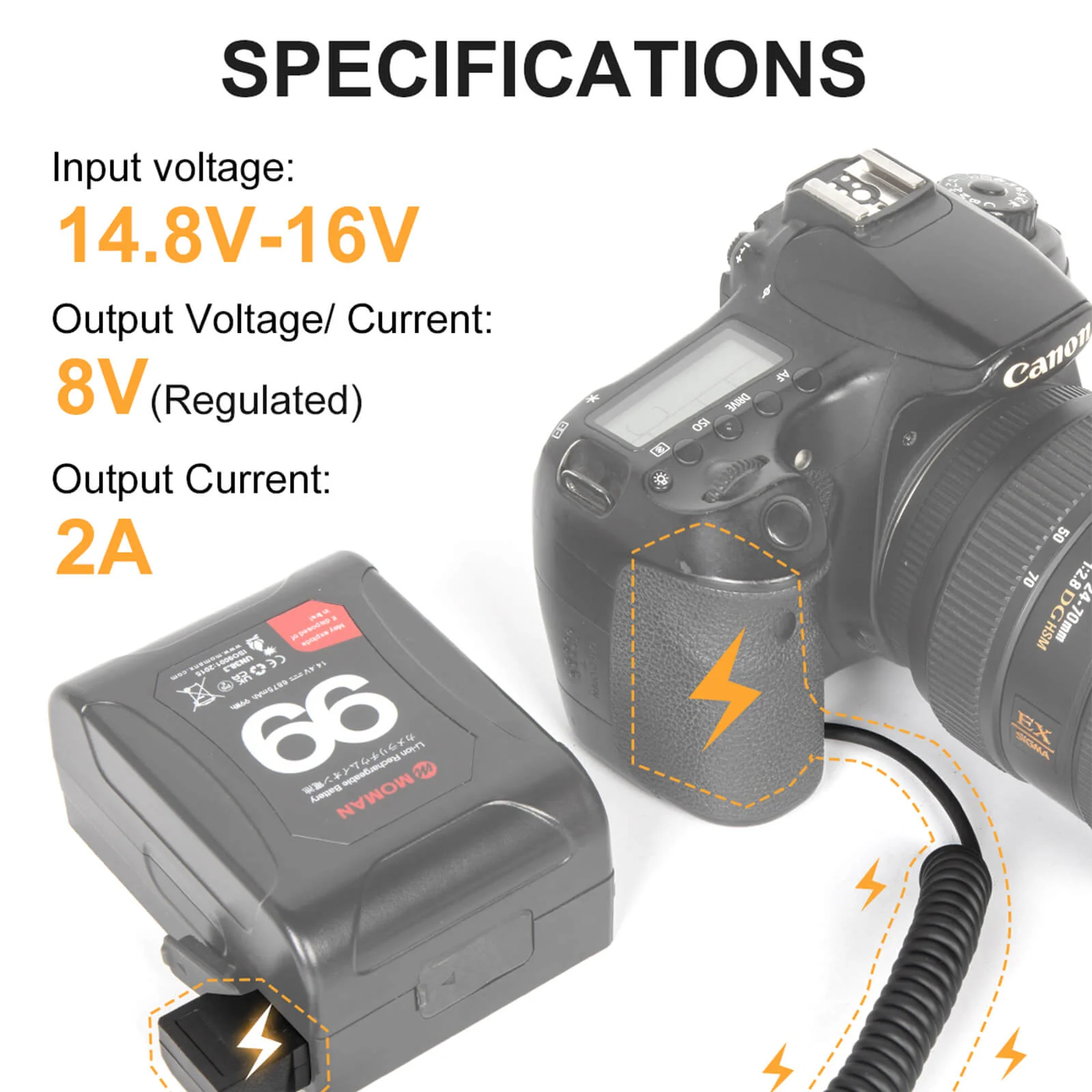 Moman DE6 Power Supply Cable for Monitor - Image 3