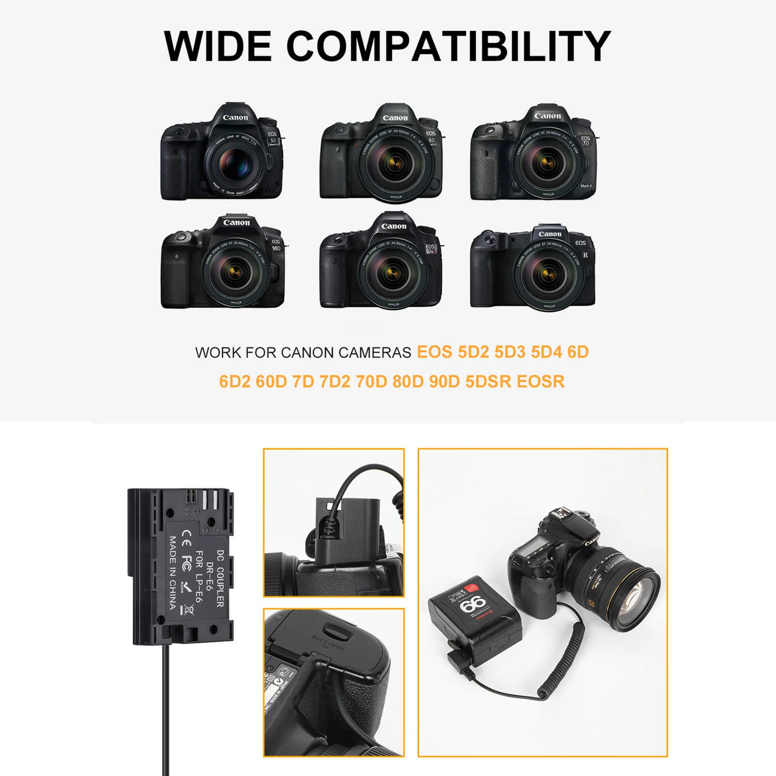 Moman DE6 Power Supply Cable for Monitor - Image 4