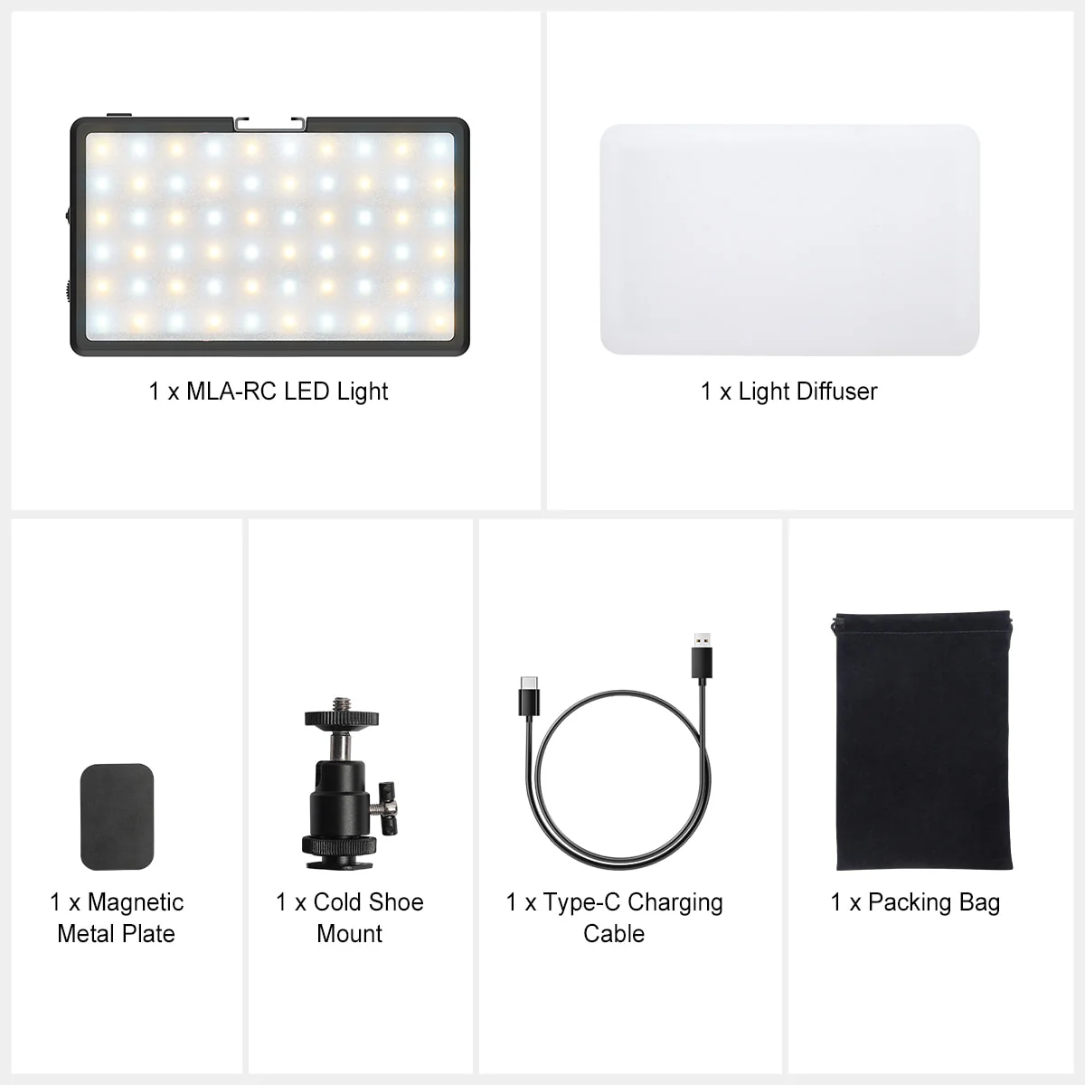 Moman ML8A-RC RGB LED Camera Light - Image 8
