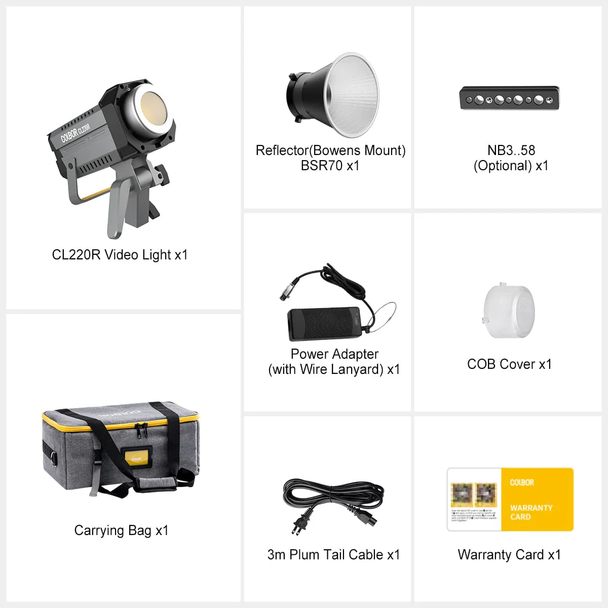 COLBOR CL220R RGB Light for Studio, 220W Output, Color-Pick Function, M/G Balance Feature - Image 9