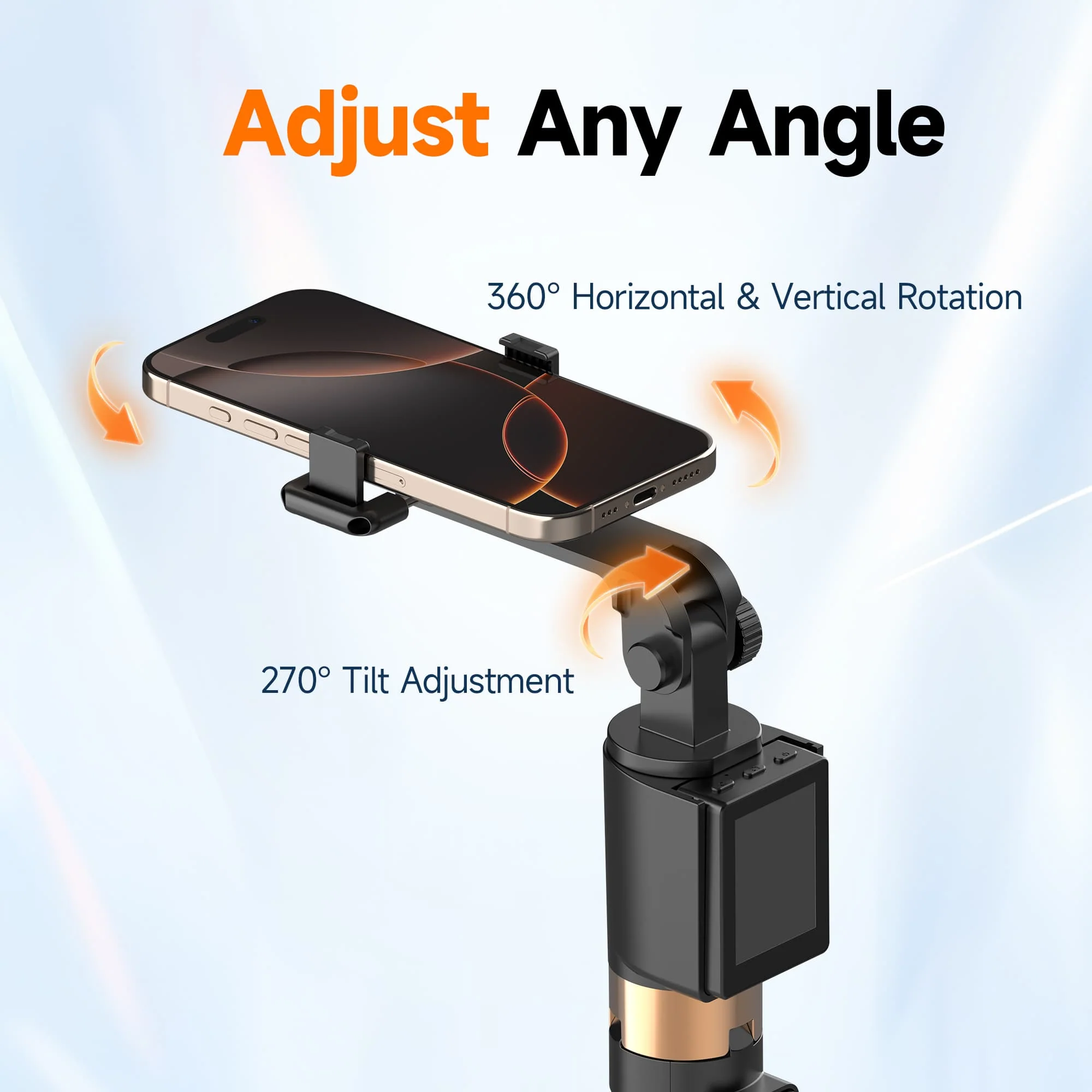 Moman CL07 Selfie Stick Tripod for Phone with Detachable Monitor and Remote Control, 2-in-1 Design Adjustable from 18’’ to 69’’ - Image 6
