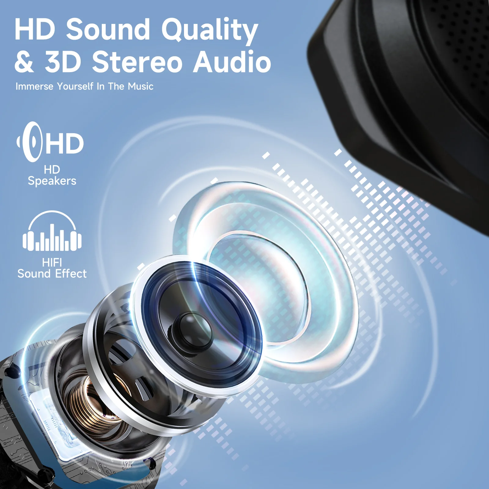 Moman HA1 Ski Helmet Speaker Wireless for Use, with Remote Control, Voice Assistant, and Charging Case - Image 6