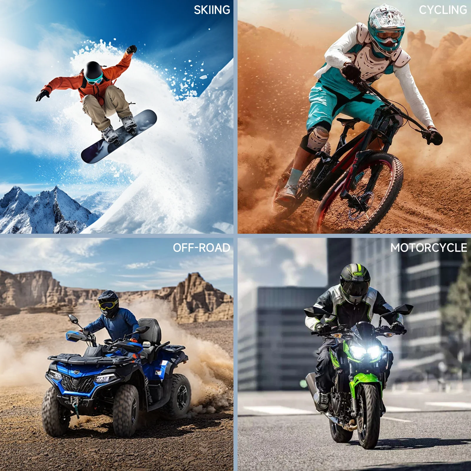 Moman HA1 Ski Helmet Speaker Wireless for Use, with Remote Control, Voice Assistant, and Charging Case - Image 8