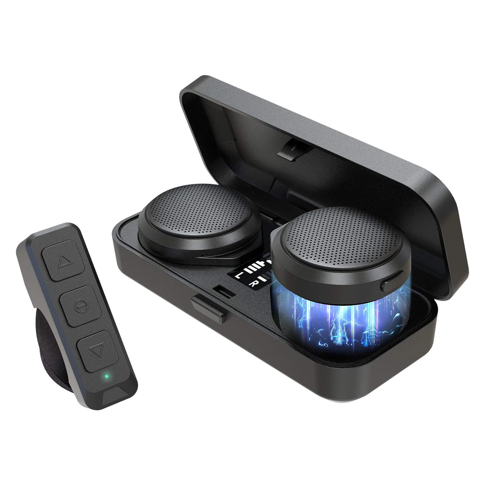Moman HA1 Ski Helmet Speaker Wireless for Use, with Remote Control, Voice Assistant, and Charging Case - Image 9