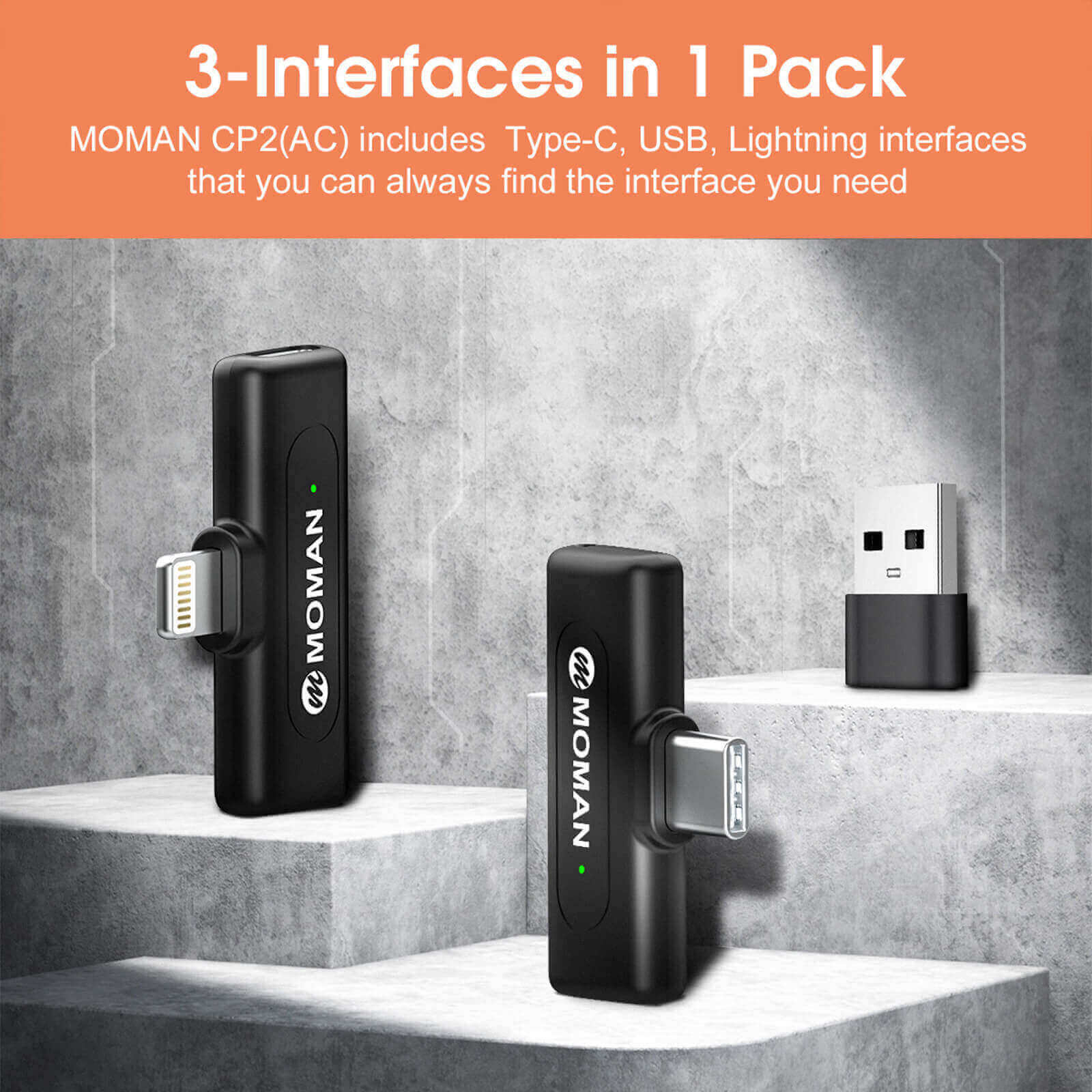 Moman CP2 Smartphone Wireless Microphone - Image 4