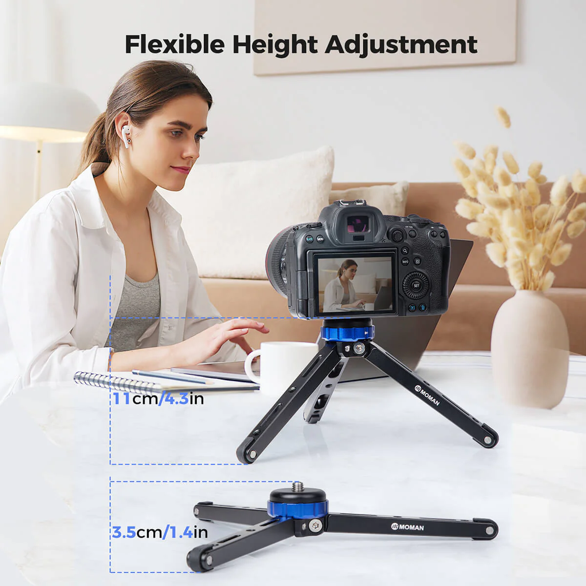 Moman TR01 Tabletop Tripod for Camera - Image 4