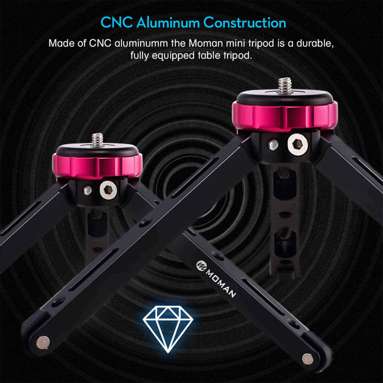 Moman TR01 Tabletop Tripod for Camera - Image 6