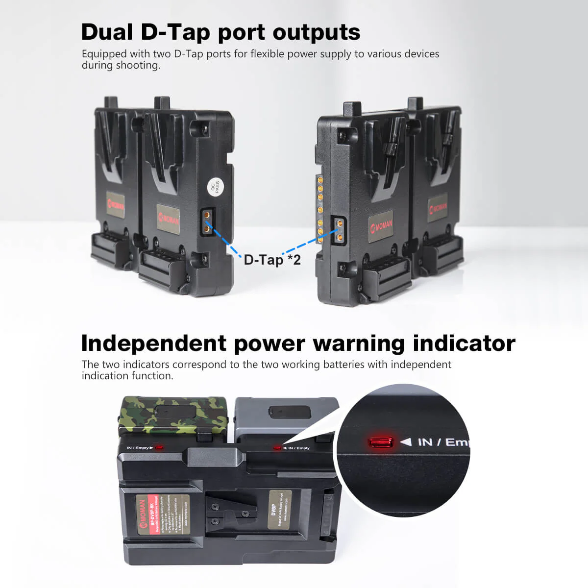 Moman DVBP V Lock Battery Mounting Plate for Dual Power Supply - Image 4