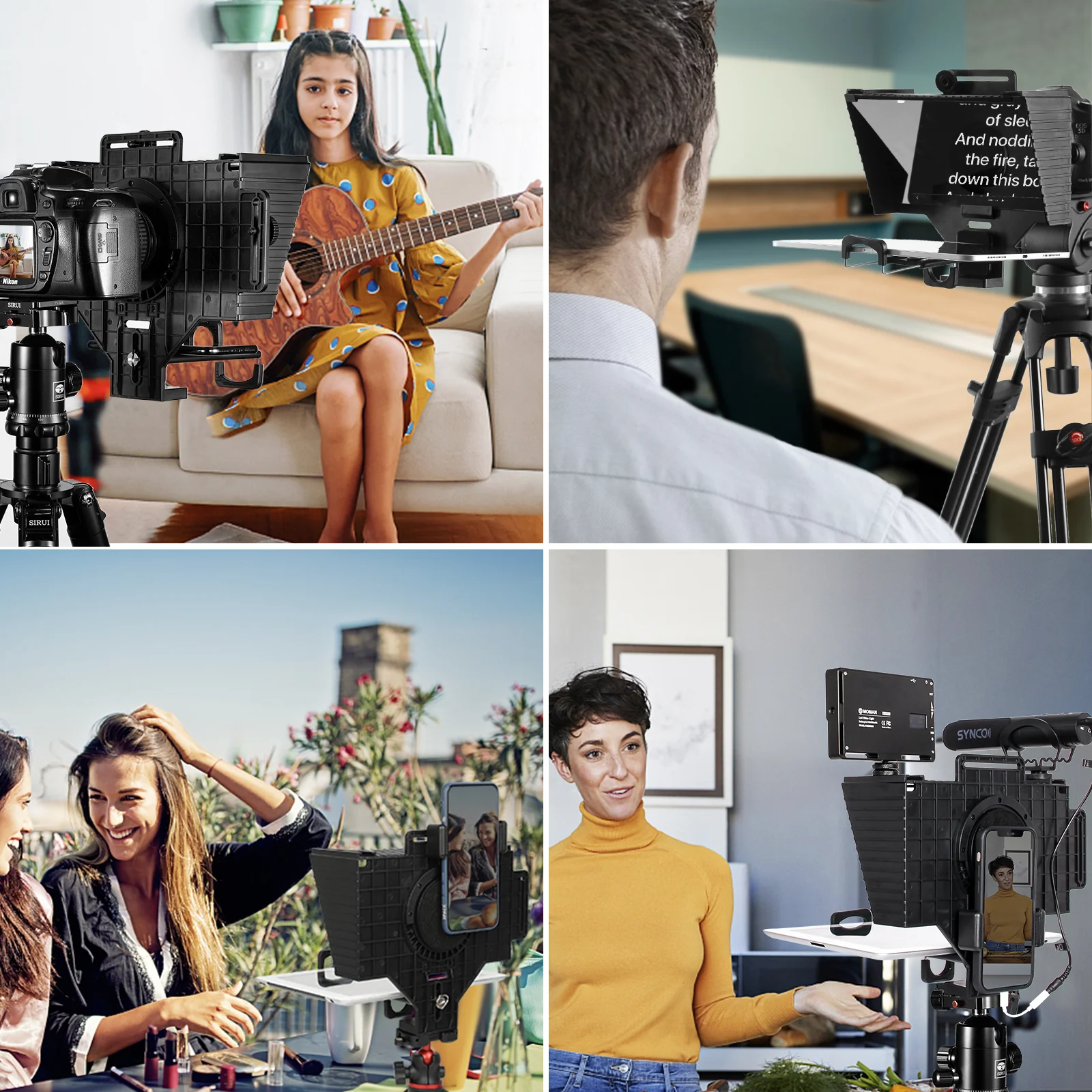 Moman MT2 Teleprompter for Video Conferencing and Recording - Image 7