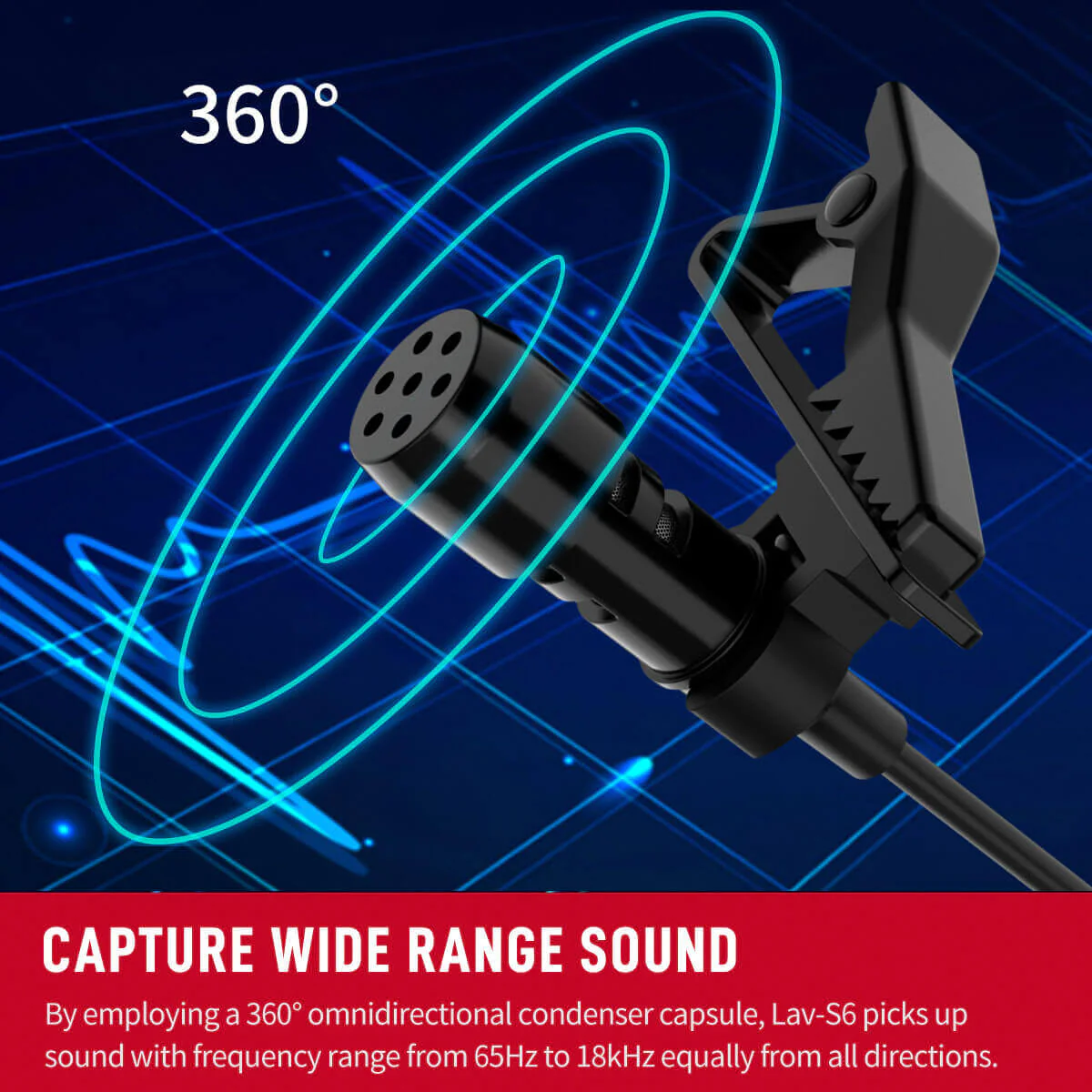 Moman S6 Wired Lapel Microphone - Image 5